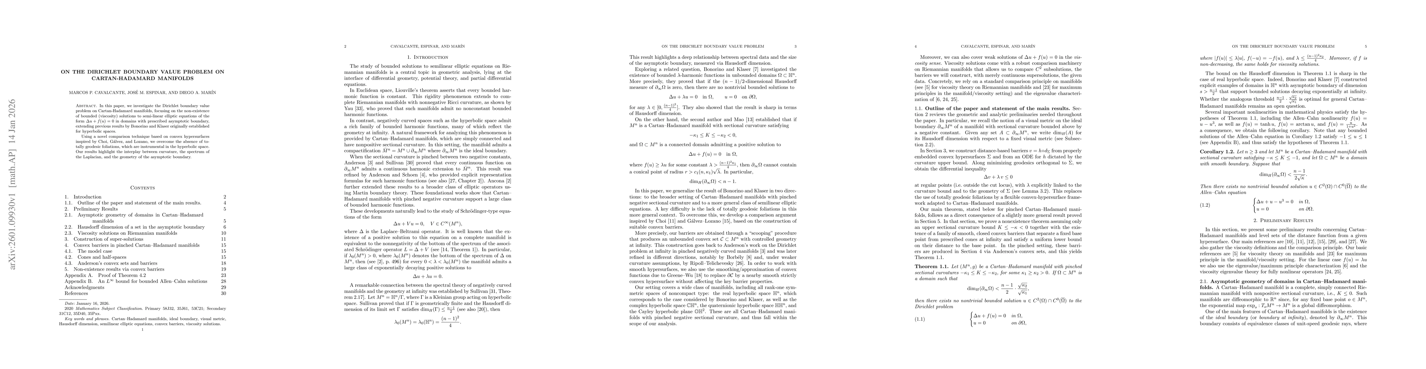Thumbnail for On the Dirichlet boundary value problem on Cartan-Hadamard manifolds