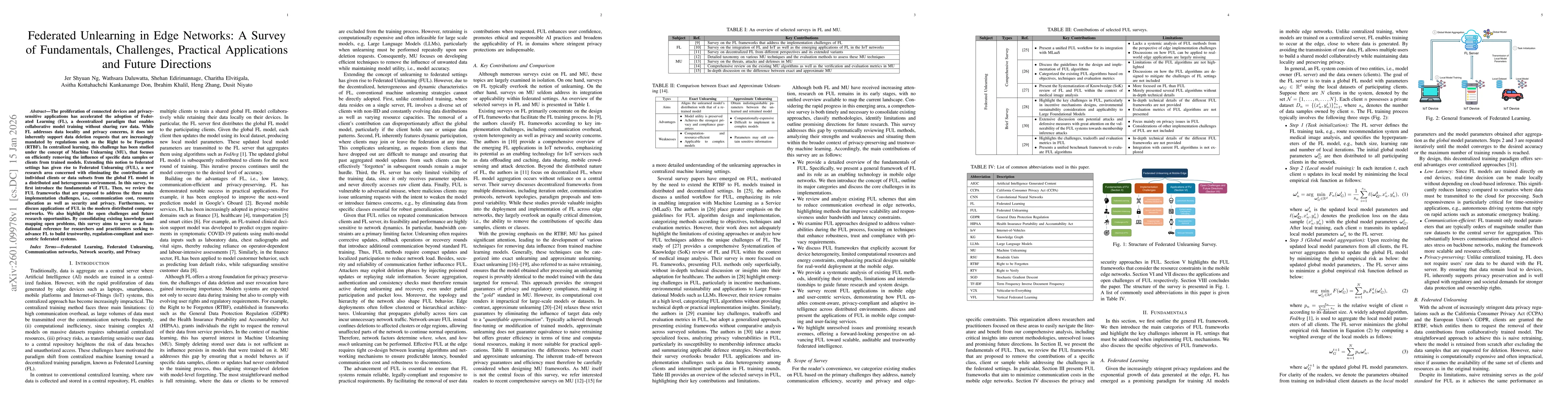 Thumbnail for Federated Unlearning in Edge Networks: A Survey of Fundamentals, Challenges, Practical Applications and Future Directions