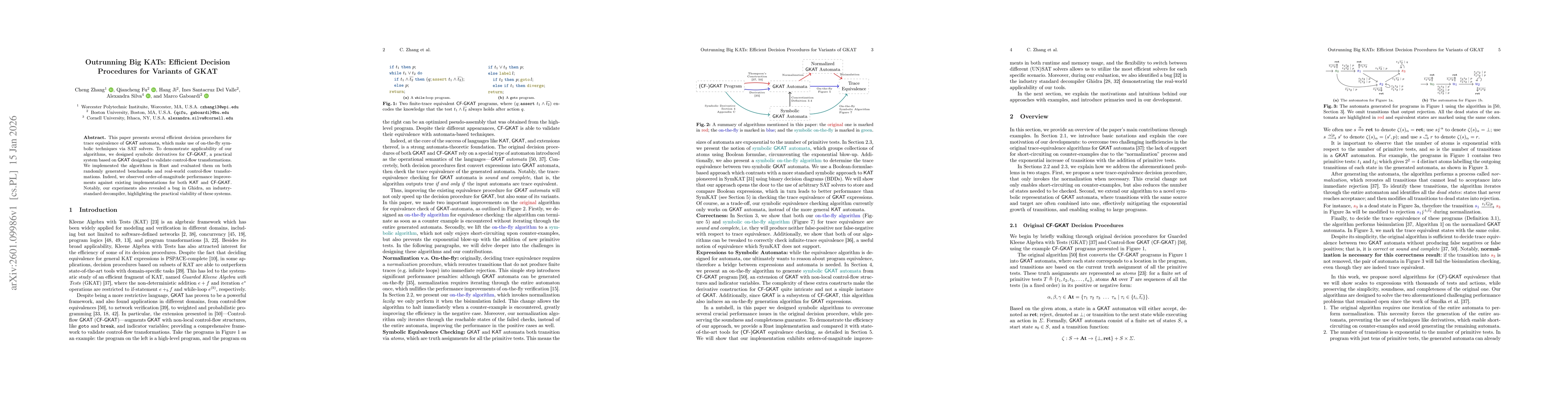 Thumbnail for Outrunning Big KATs: Efficient Decision Procedures for Variants of GKAT