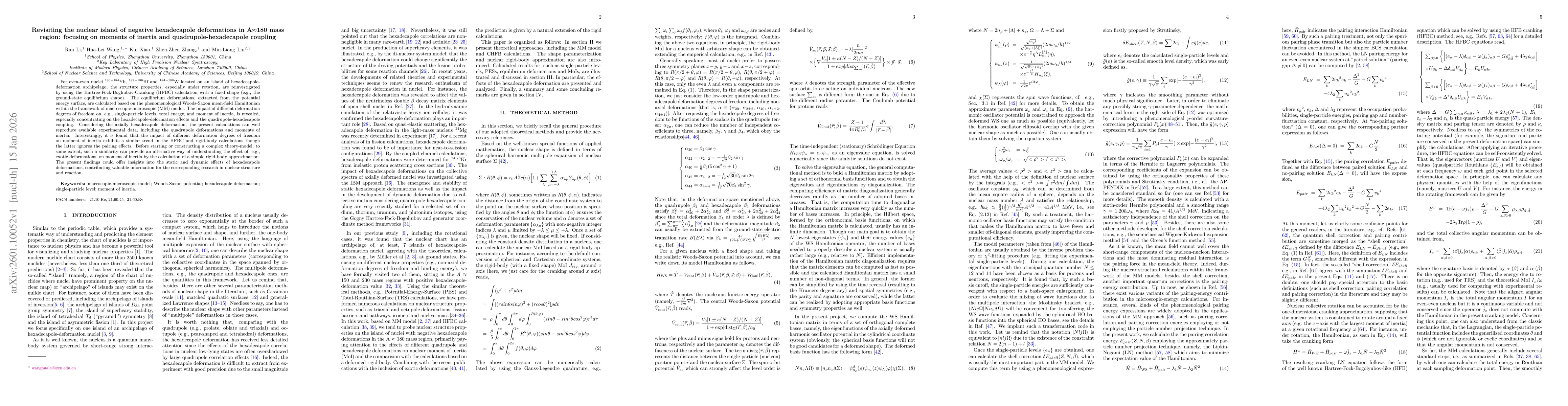 Thumbnail for Revisiting the nuclear island of negative hexadecapole deformations in A$\approx$180 mass region: focusing on moments of inertia and quadrupole-hexadecapole coupling