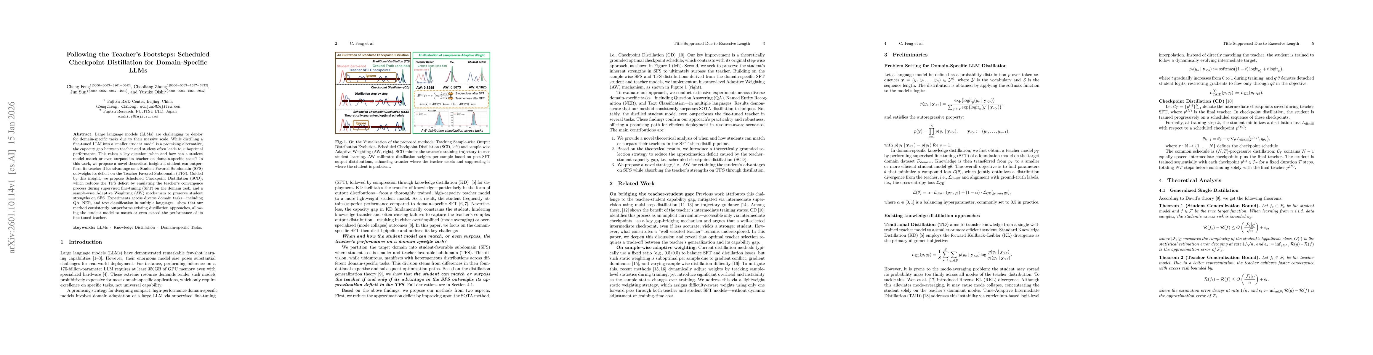 Thumbnail for Following the Teacher's Footsteps: Scheduled Checkpoint Distillation for Domain-Specific LLMs