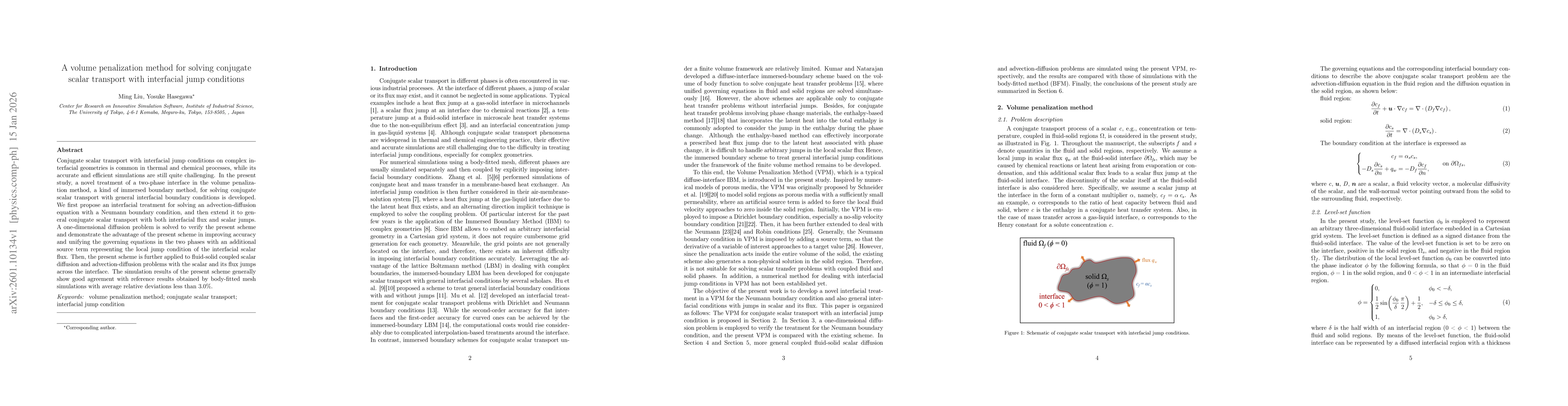 Thumbnail for A volume penalization method for solving conjugate scalar transport with interfacial jump conditions