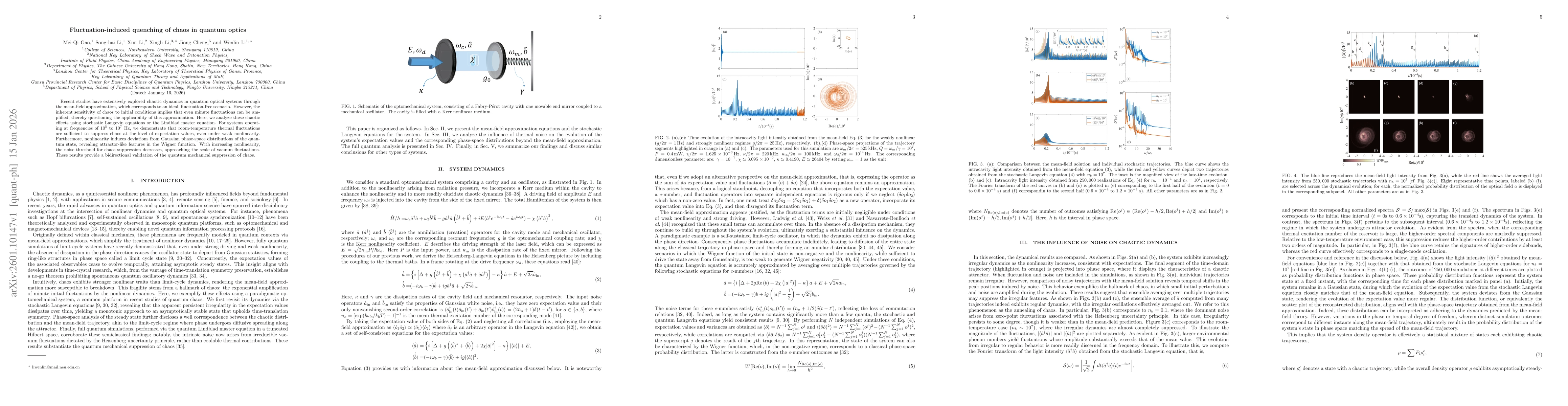 Thumbnail for Fluctuation-induced quenching of chaos in quantum optics