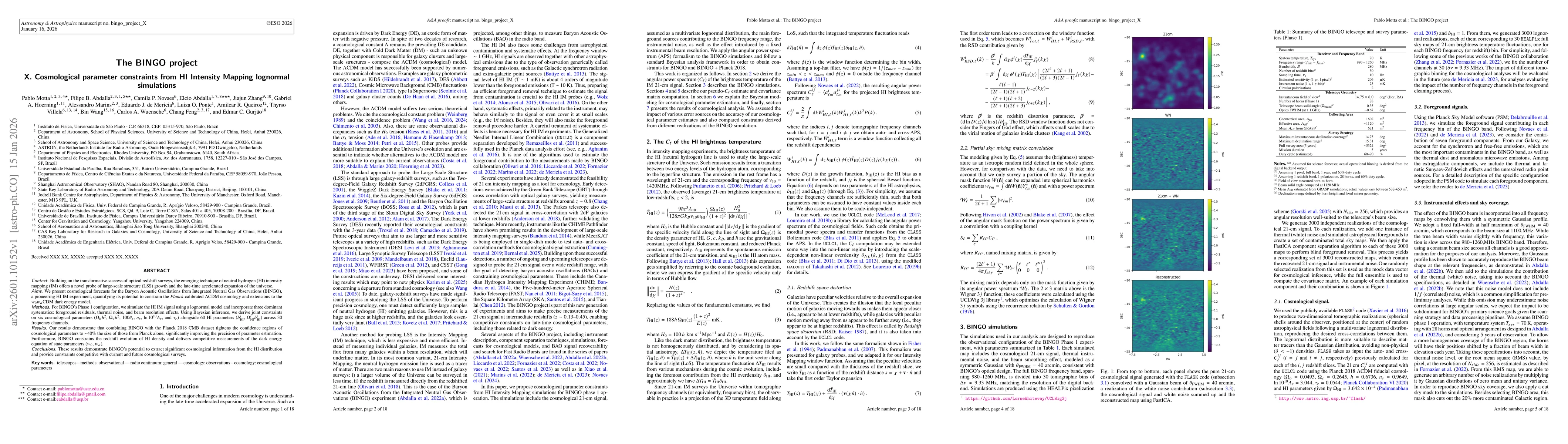 Thumbnail for The BINGO project X. Cosmological parameter constraints from HI Intensity Mapping lognormal simulations
