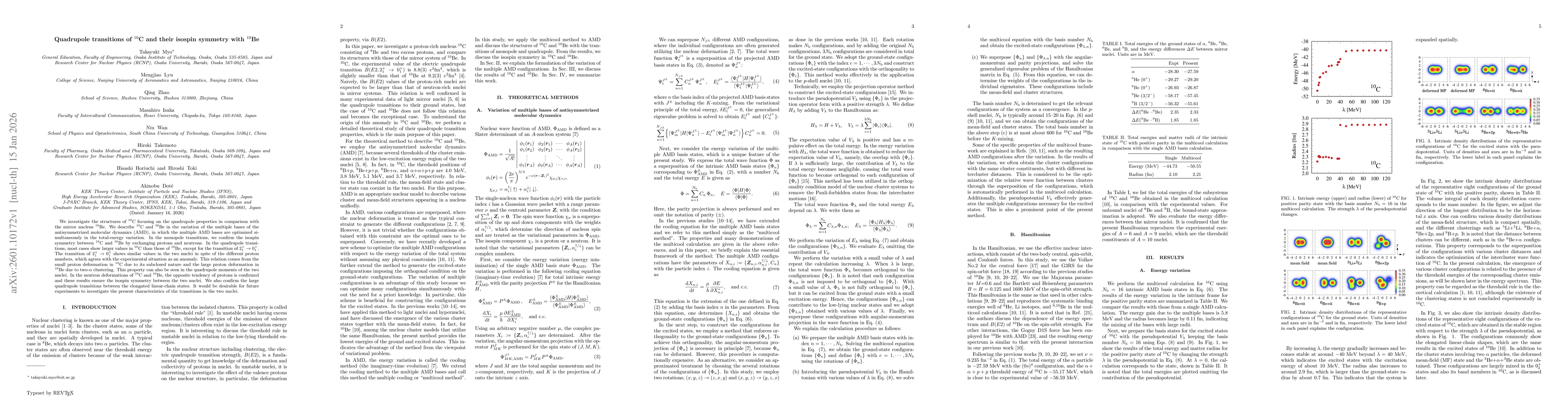 Thumbnail for Quadrupole transitions of $^{10}$C and their isospin symmetry with $^{10}$Be