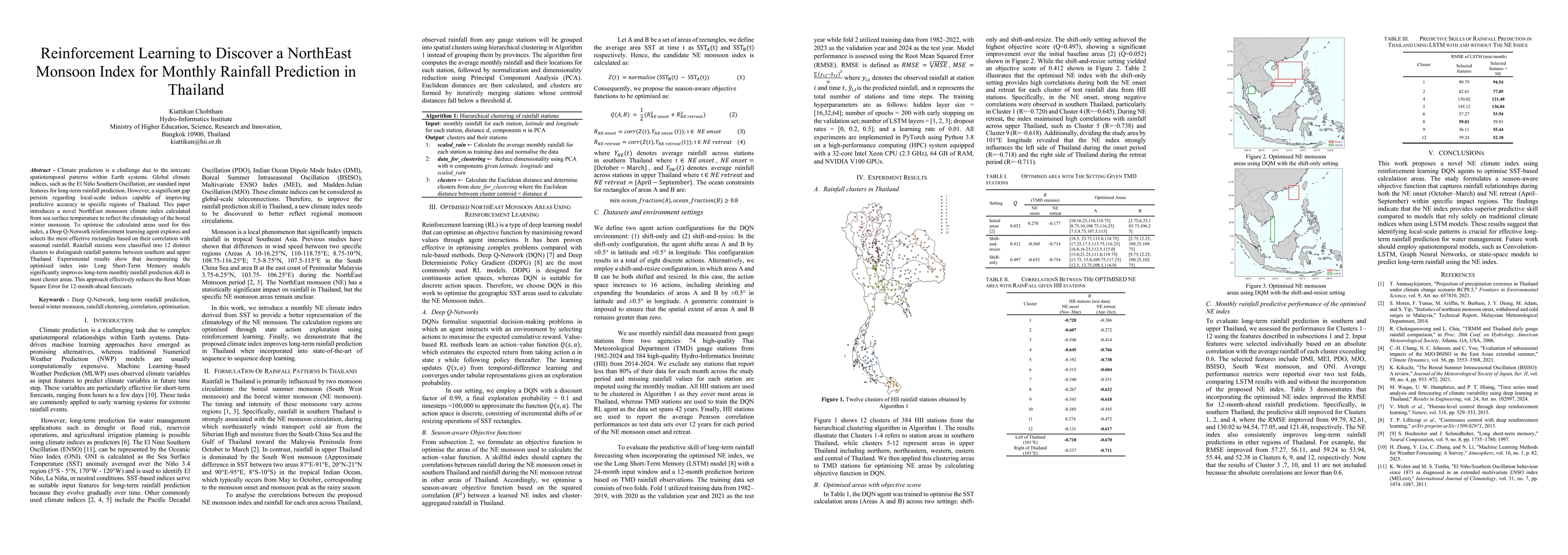 Thumbnail for Reinforcement Learning to Discover a NorthEast Monsoon Index for Monthly Rainfall Prediction in Thailand