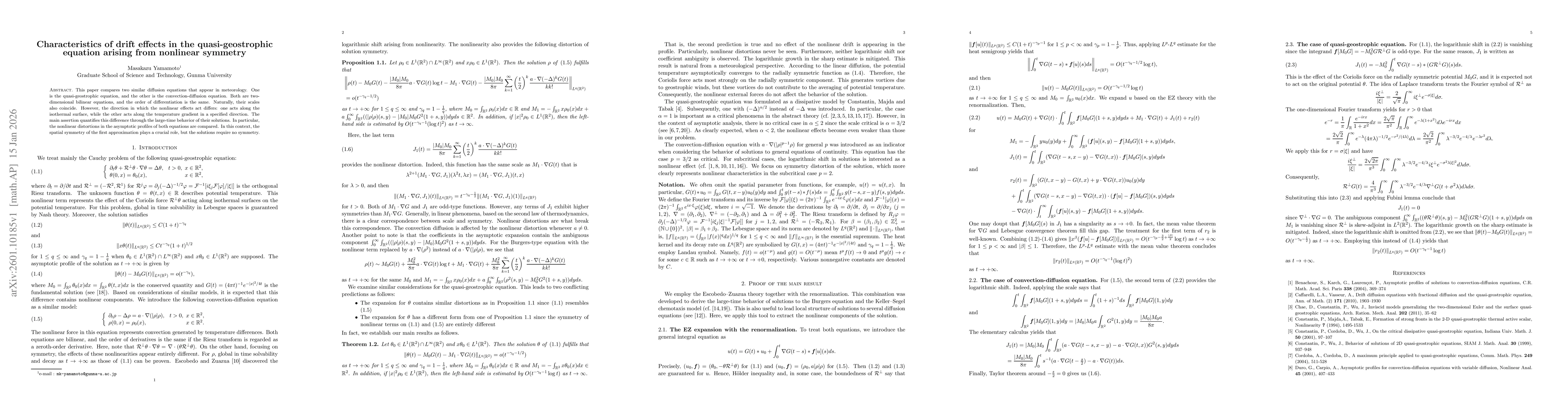Thumbnail for Characteristics of drift effects in the quasi-geostrophic equation arising from nonlinear symmetry