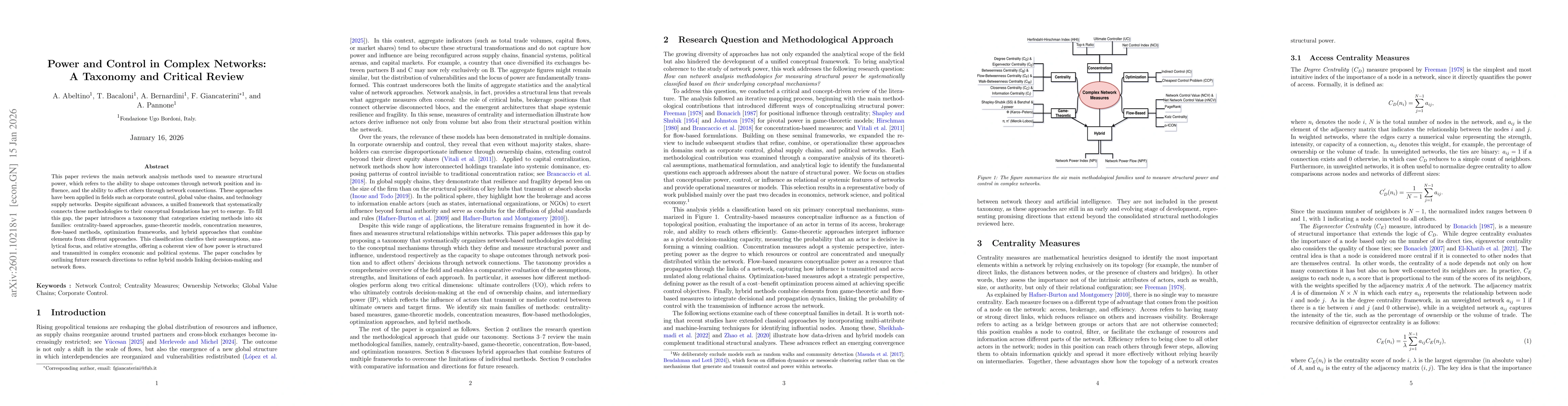 Thumbnail for Power and Control in Complex Networks: A Taxonomy and Critical Review