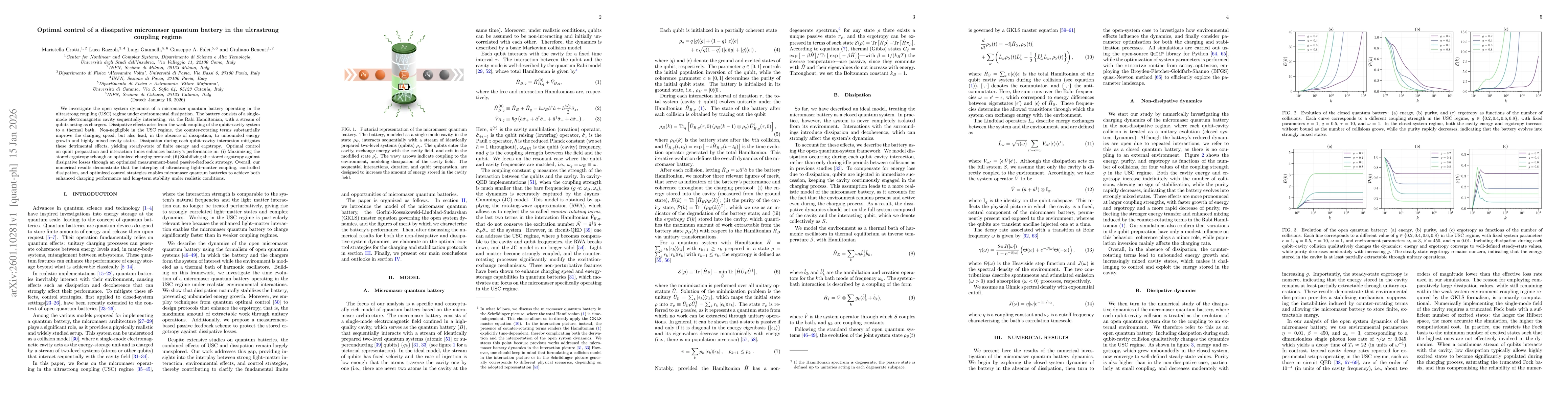 Thumbnail for Optimal control of a dissipative micromaser quantum battery in the ultrastrong coupling regime