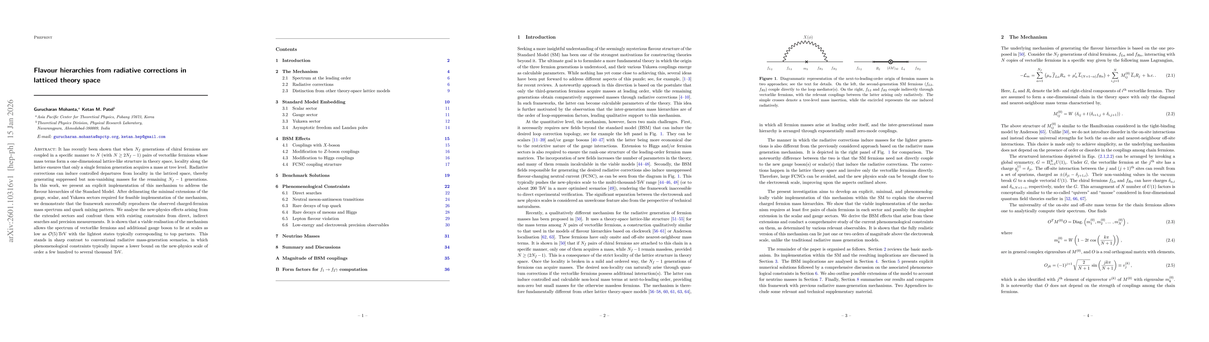 Thumbnail for Flavour hierarchies from radiative corrections in latticed theory space