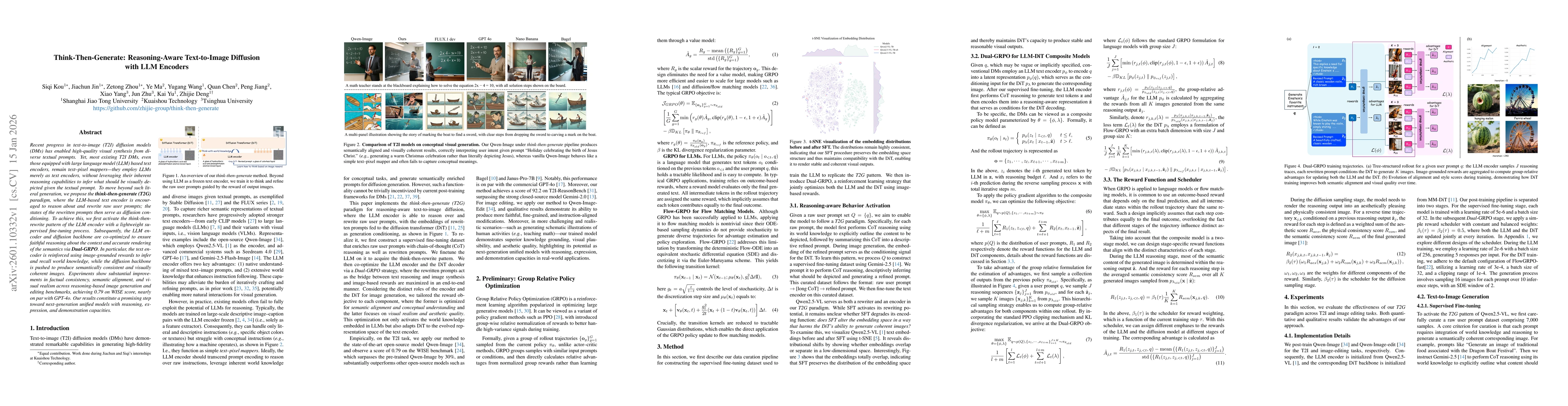 Thumbnail for Think-Then-Generate: Reasoning-Aware Text-to-Image Diffusion with LLM Encoders