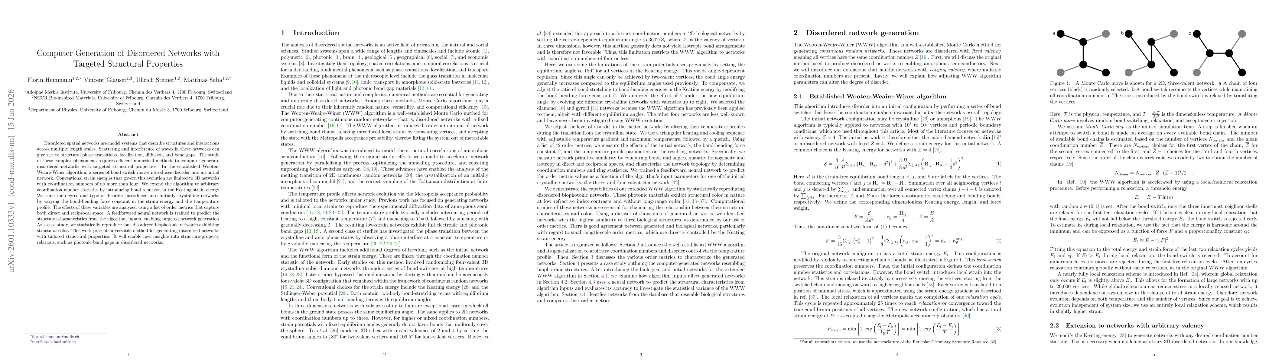 Thumbnail for Computer Generation of Disordered Networks with Targeted Structural Properties