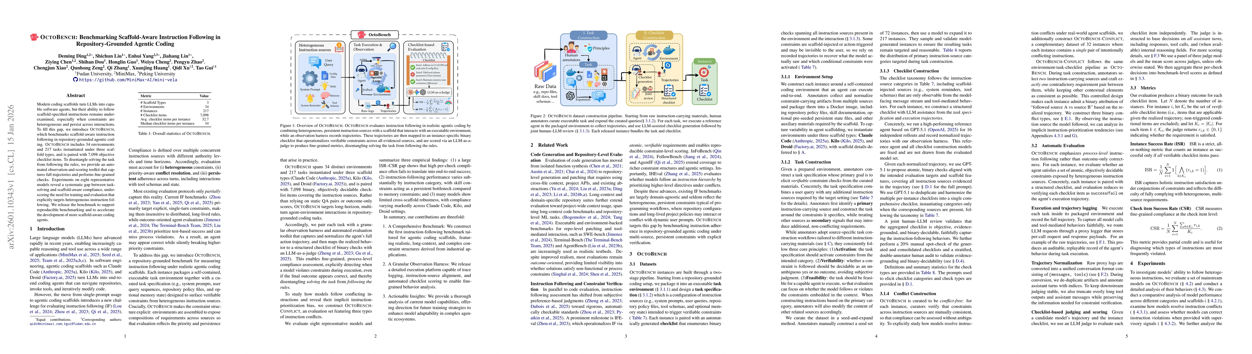 Thumbnail for OctoBench: Benchmarking Scaffold-Aware Instruction Following in Repository-Grounded Agentic Coding