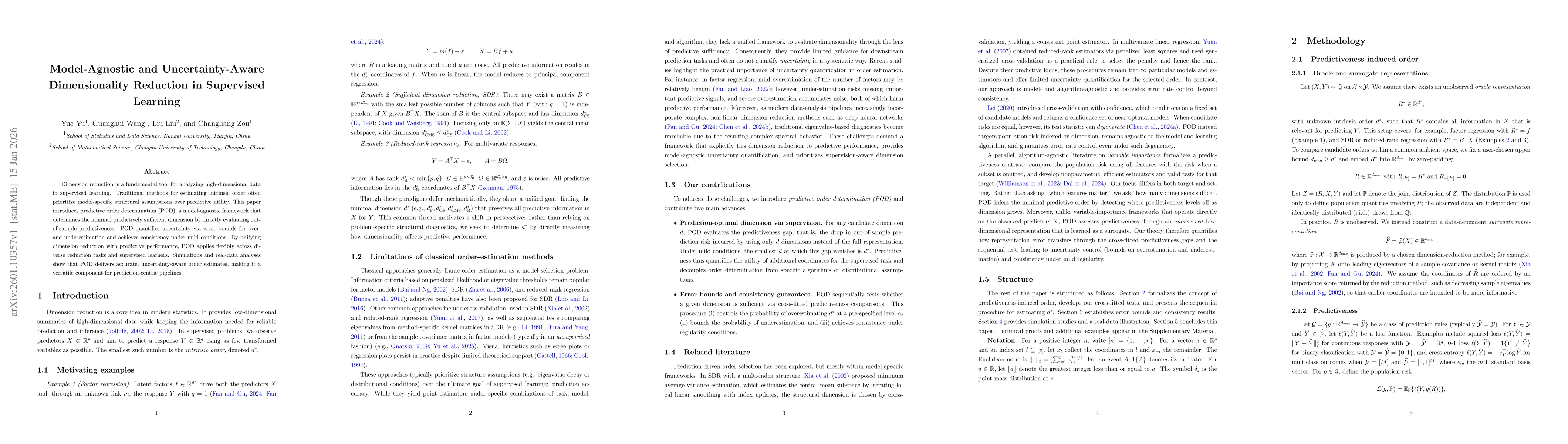 Thumbnail for Model-Agnostic and Uncertainty-Aware Dimensionality Reduction in Supervised Learning