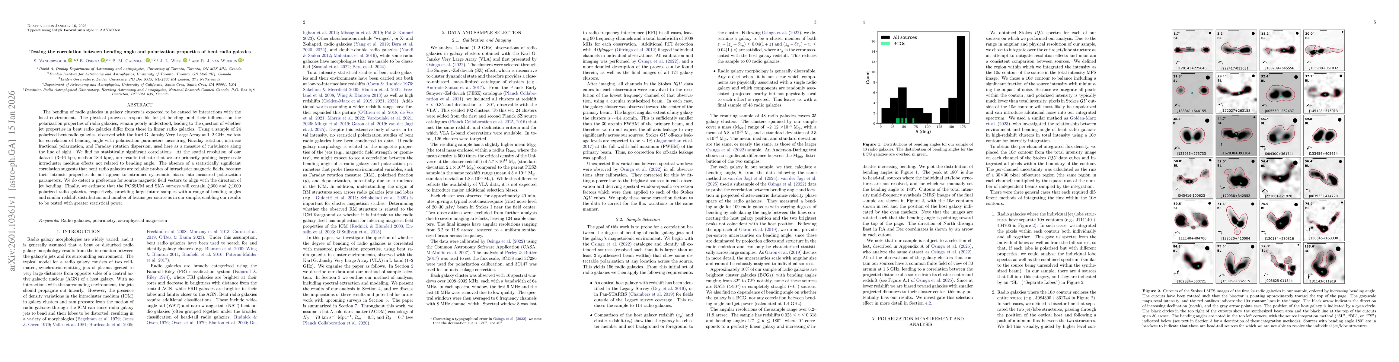 Thumbnail for Testing the correlation between bending angle and polarization properties of bent radio galaxies
