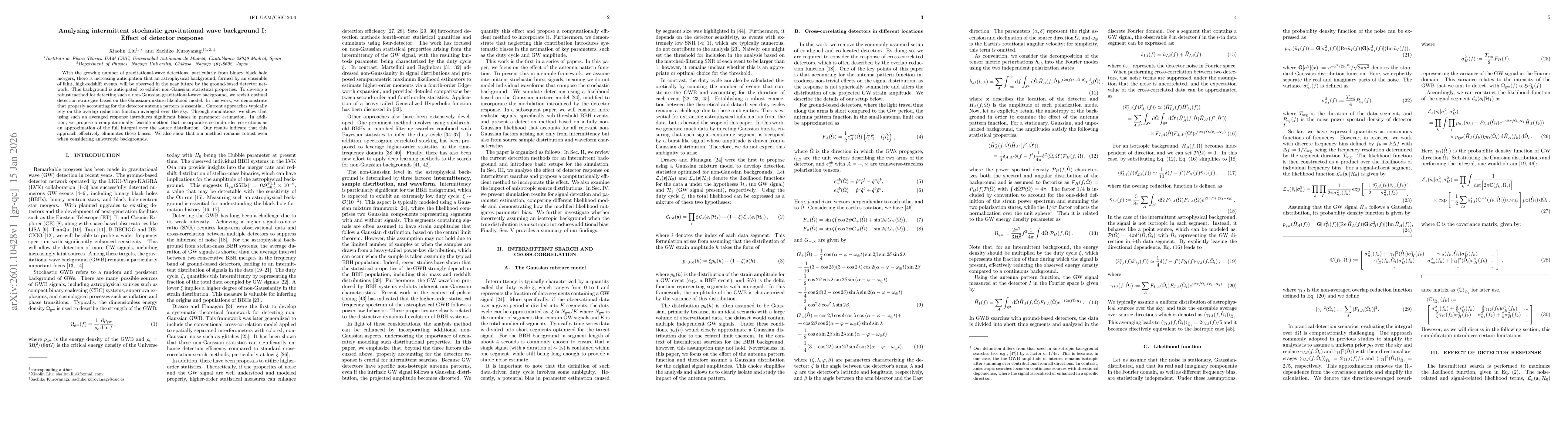 Thumbnail for Analyzing intermittent stochastic gravitational wave background I:Effect of detector response