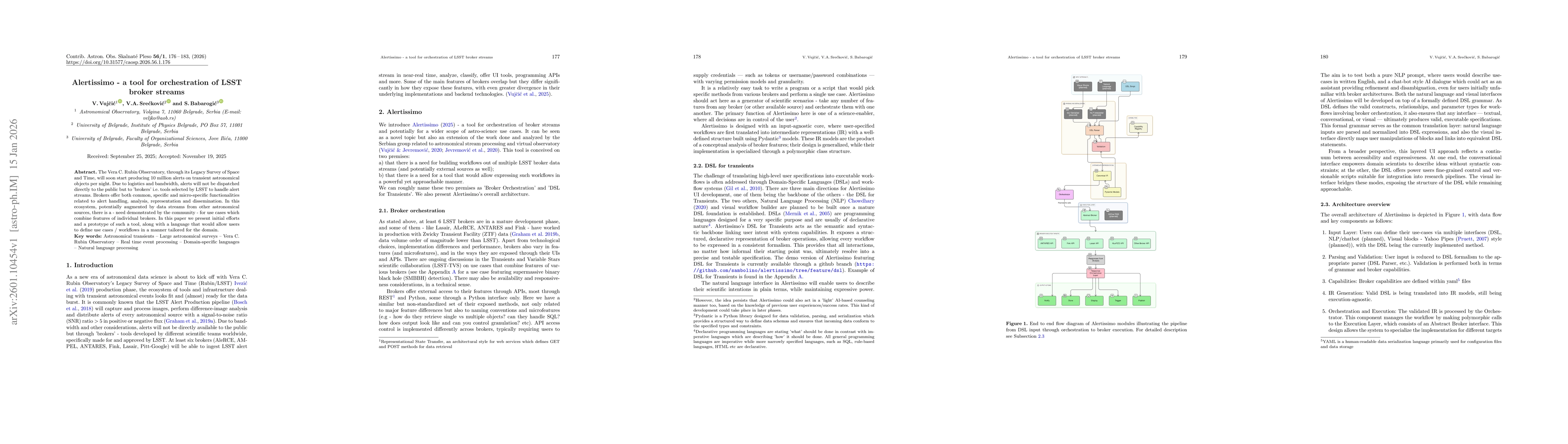 Thumbnail for Alertissimo -- a tool for orchestration of LSST broker streams