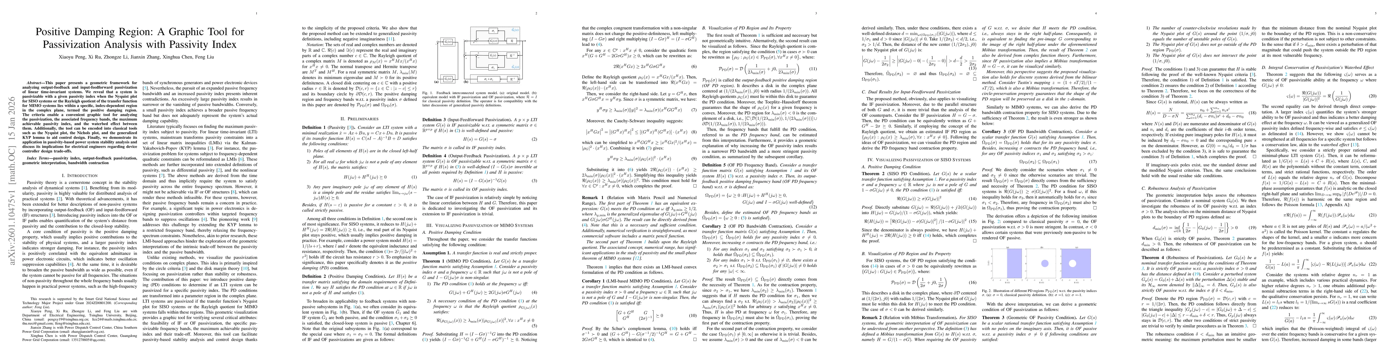 Thumbnail for Positive Damping Region: A Graphic Tool for Passivization Analysis with Passivity Index