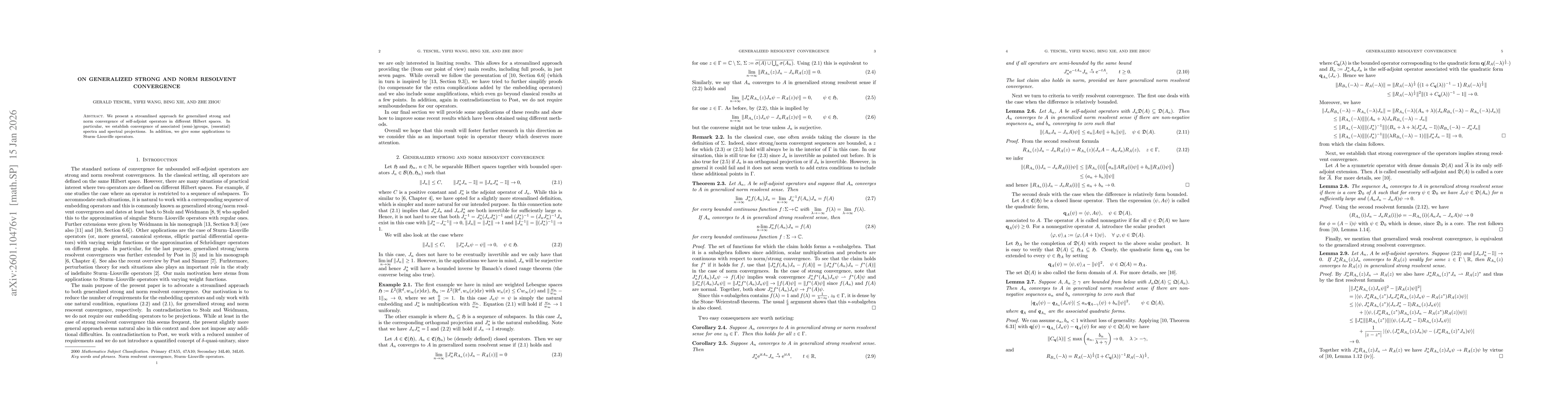 Thumbnail for On Generalized Strong and Norm Resolvent Convergence