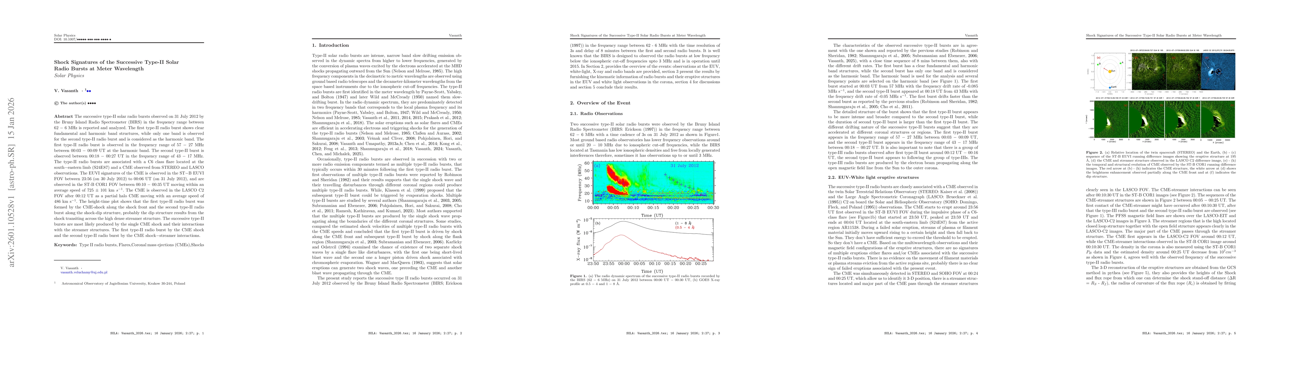 Thumbnail for Shock Signatures of the Successive Type-II Solar Radio Bursts at Meter Wavelength