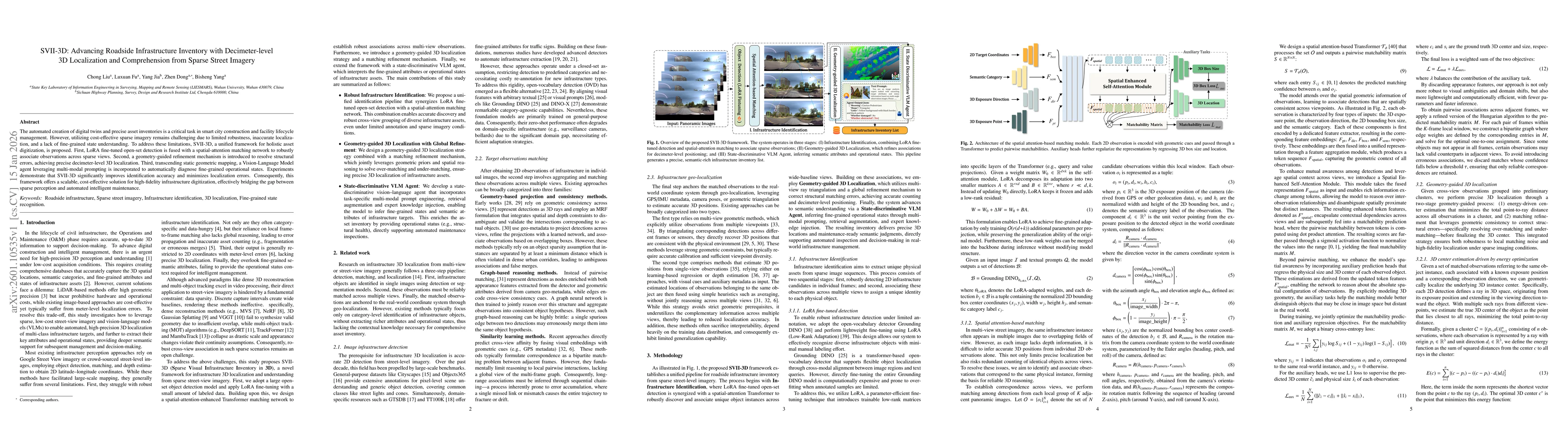 Thumbnail for SVII-3D: Advancing Roadside Infrastructure Inventory with Decimeter-level 3D Localization and Comprehension from Sparse Street Imagery
