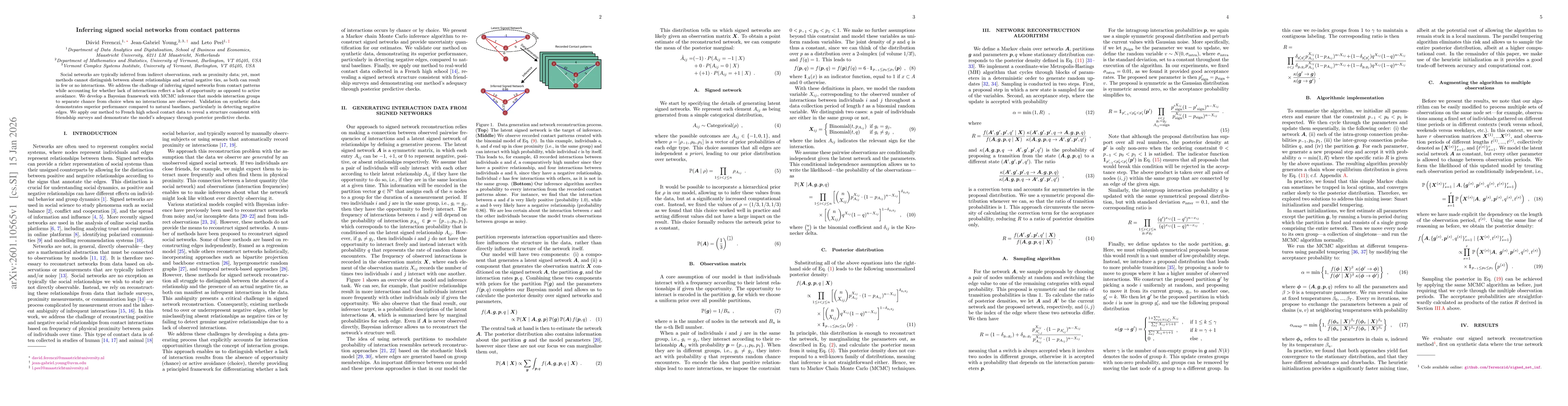Thumbnail for Inferring signed social networks from contact patterns