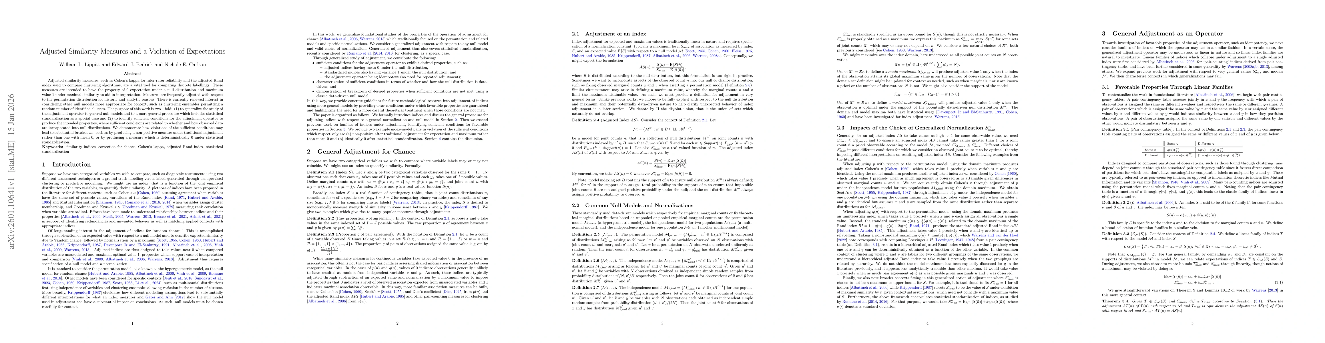 Thumbnail for Adjusted Similarity Measures and a Violation of Expectations
