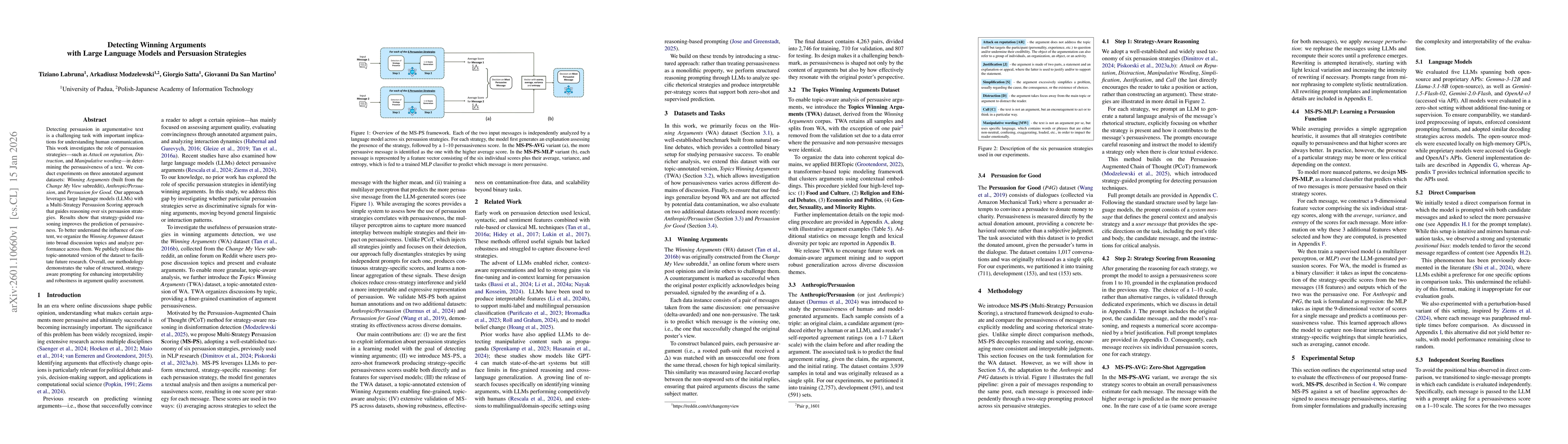 Thumbnail for Detecting Winning Arguments with Large Language Models and Persuasion Strategies