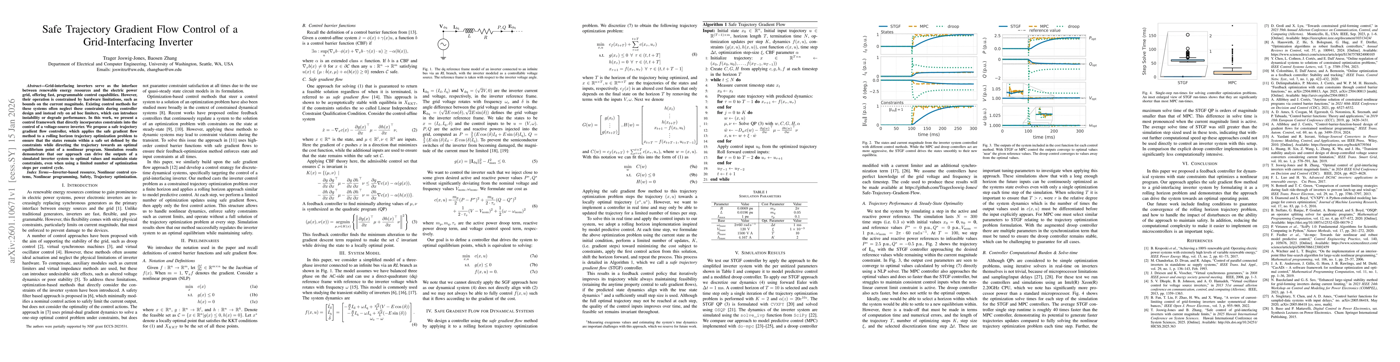 Thumbnail for Safe Trajectory Gradient Flow Control of a Grid-Interfacing Inverter