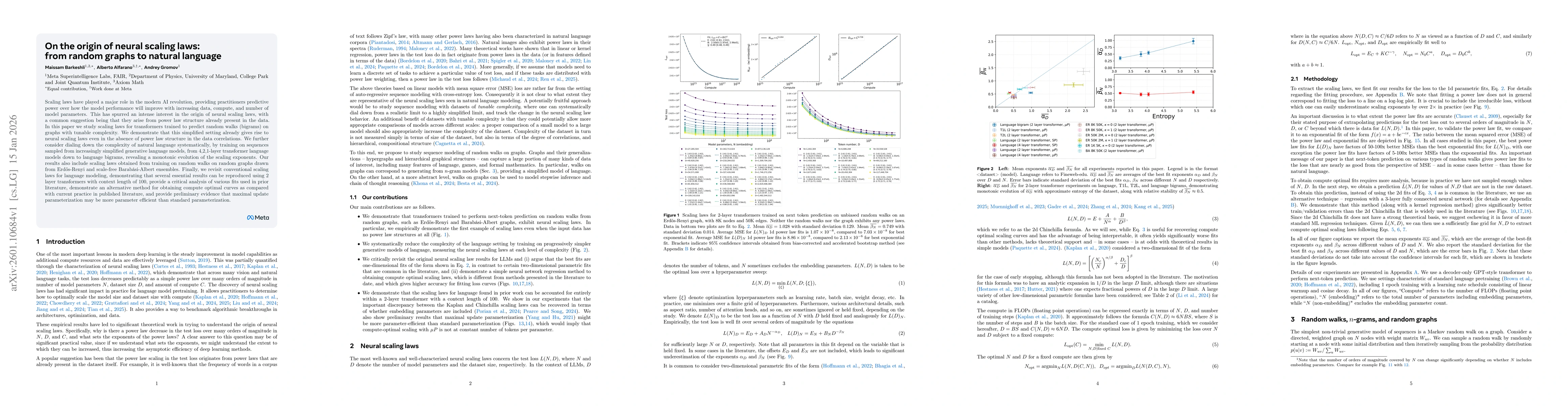 Thumbnail for On the origin of neural scaling laws: from random graphs to natural language
