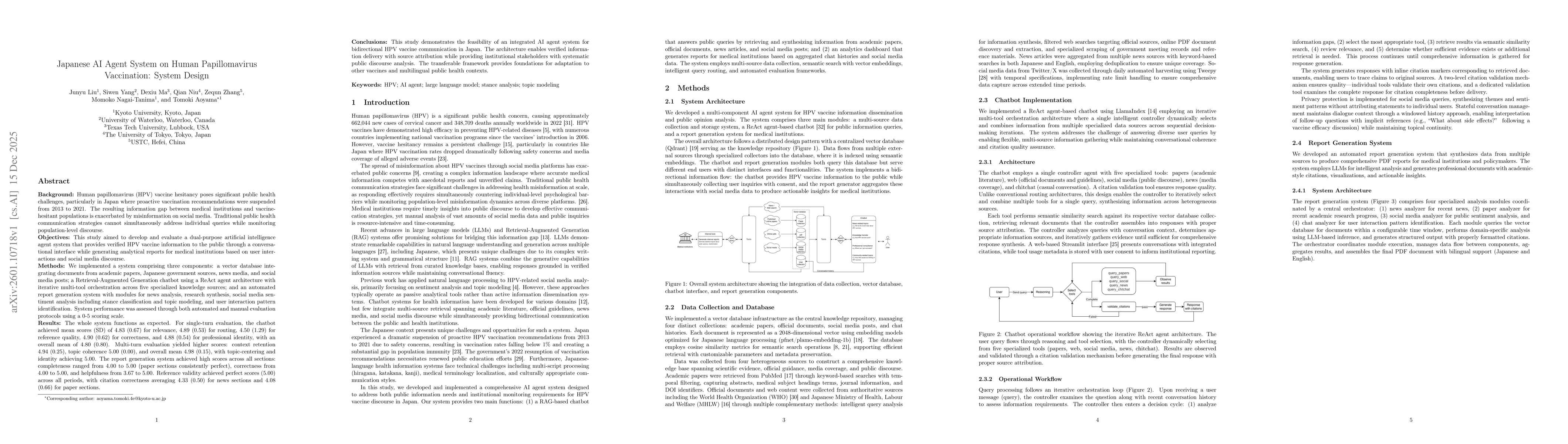 Thumbnail for Japanese AI Agent System on Human Papillomavirus Vaccination: System Design