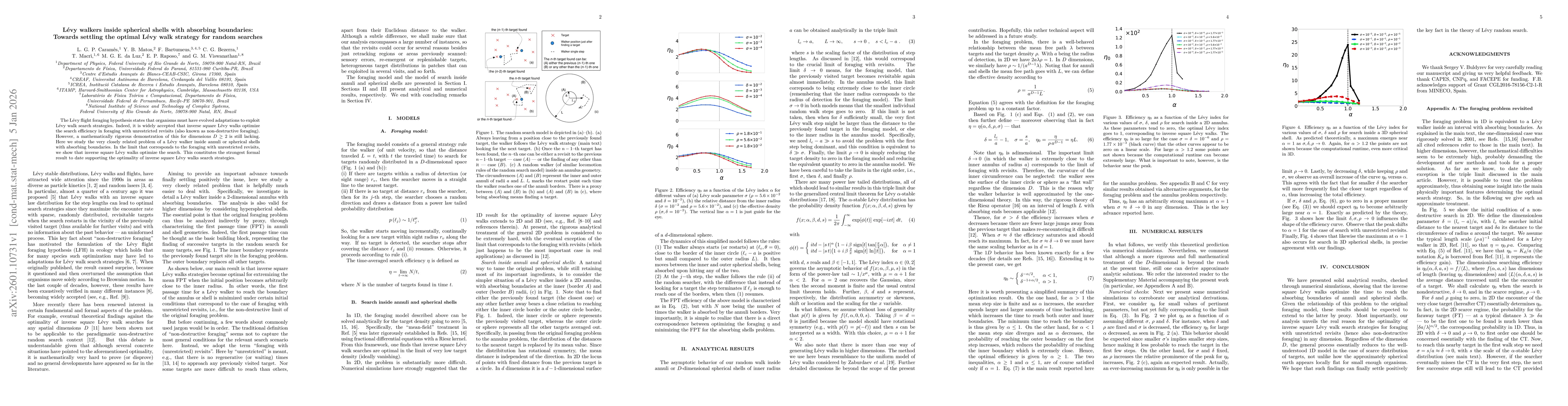 Thumbnail for Lévy walkers inside spherical shells with absorbing boundaries: Towards settling the optimal Lévy walk strategy for random searches
