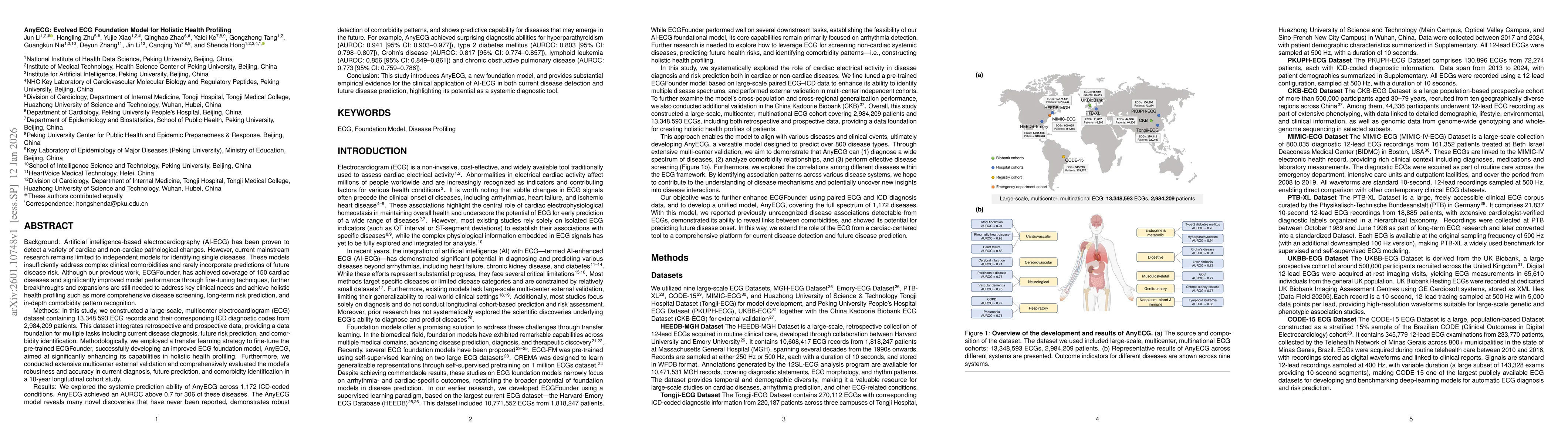 Thumbnail for AnyECG: Evolved ECG Foundation Model for Holistic Health Profiling