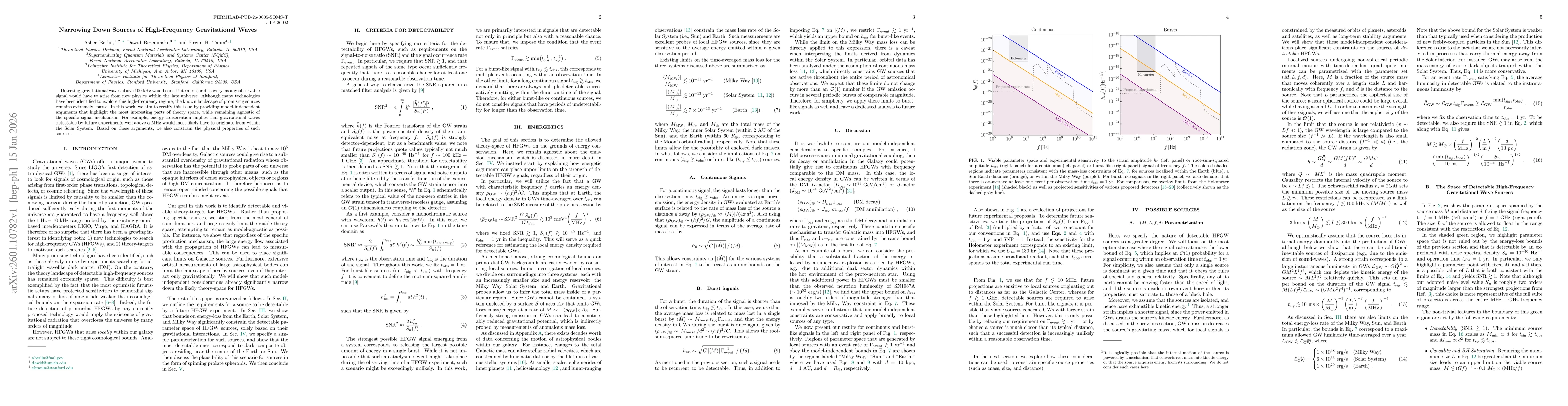 Thumbnail for Narrowing Down Sources of High-Frequency Gravitational Waves