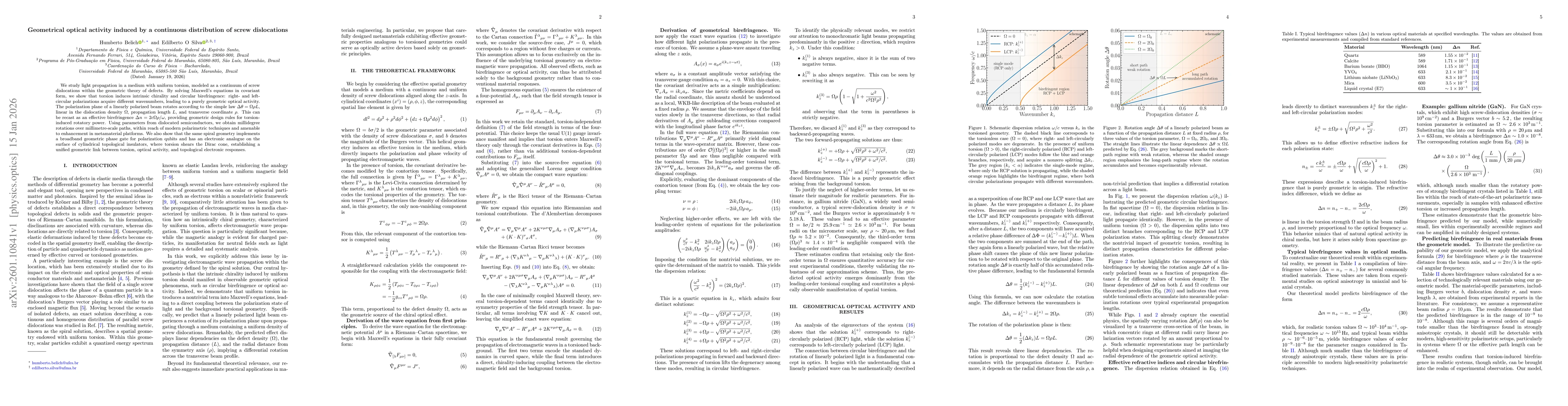 Thumbnail for Geometrical optical activity induced by a continuous distribution of screw dislocations