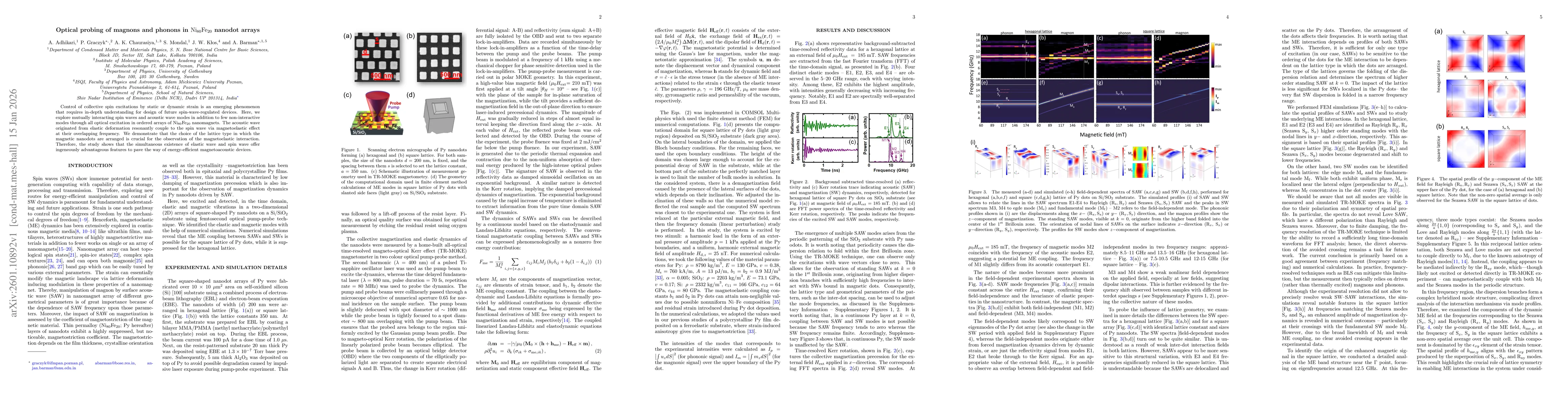 Thumbnail for Optical probing of magnons and phonons in Ni80Fe20 nanodot arrays