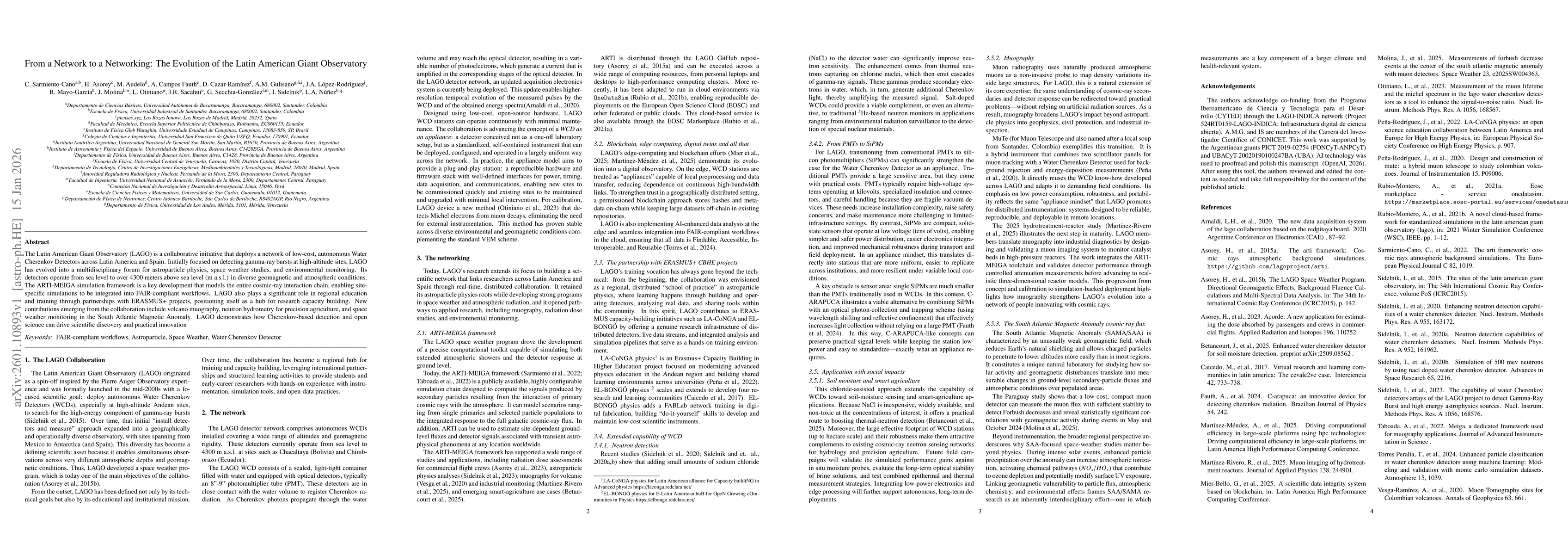 Thumbnail for From a Network to a Networking: The Evolution of the Latin American Giant Observatory