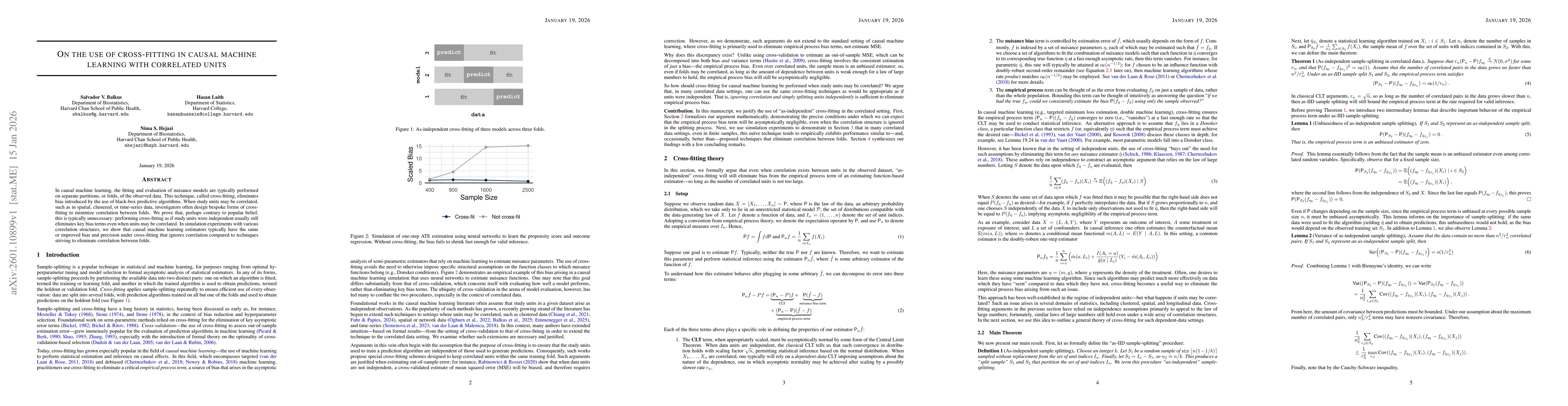 Thumbnail for On the use of cross-fitting in causal machine learning with correlated units