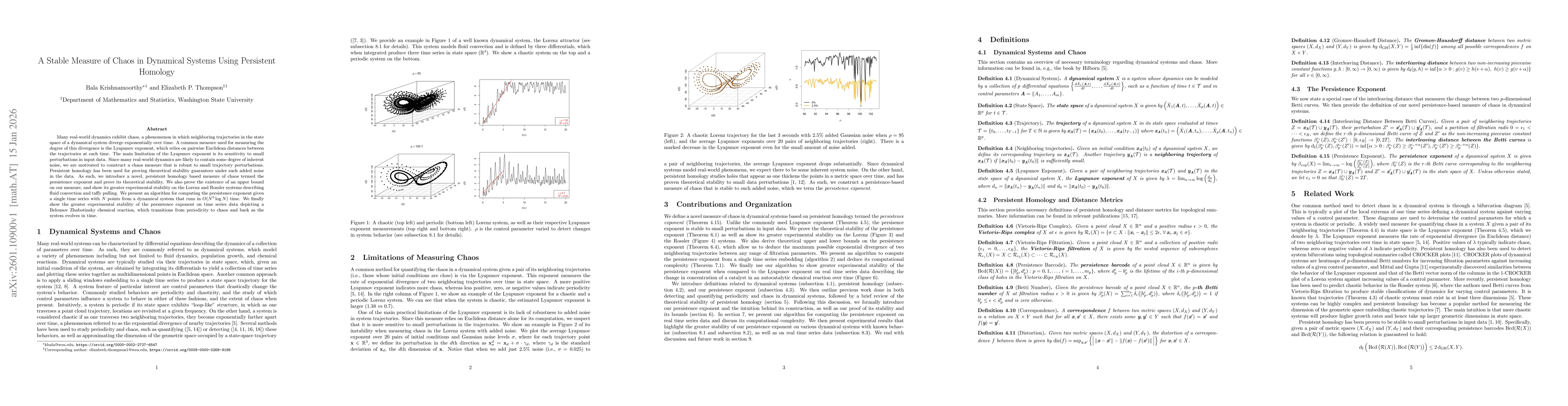 Thumbnail for A Stable Measure of Chaos in Dynamical Systems Using Persistent Homology