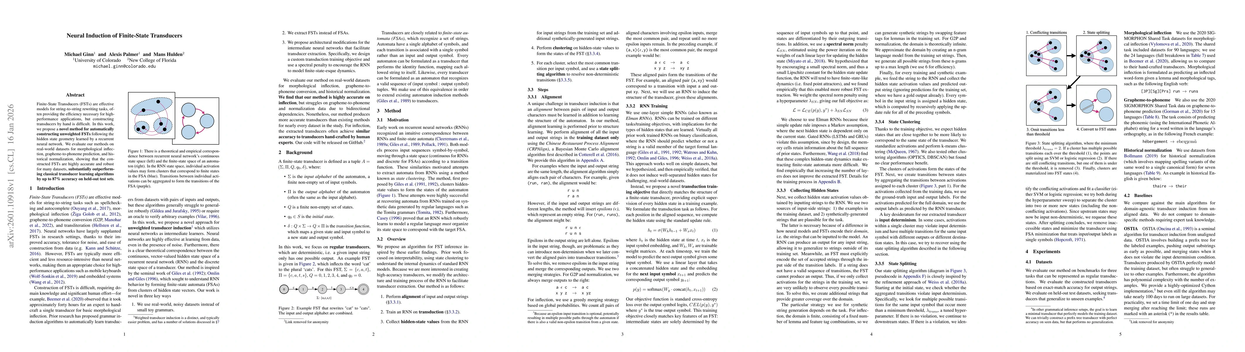 Thumbnail for Neural Induction of Finite-State Transducers