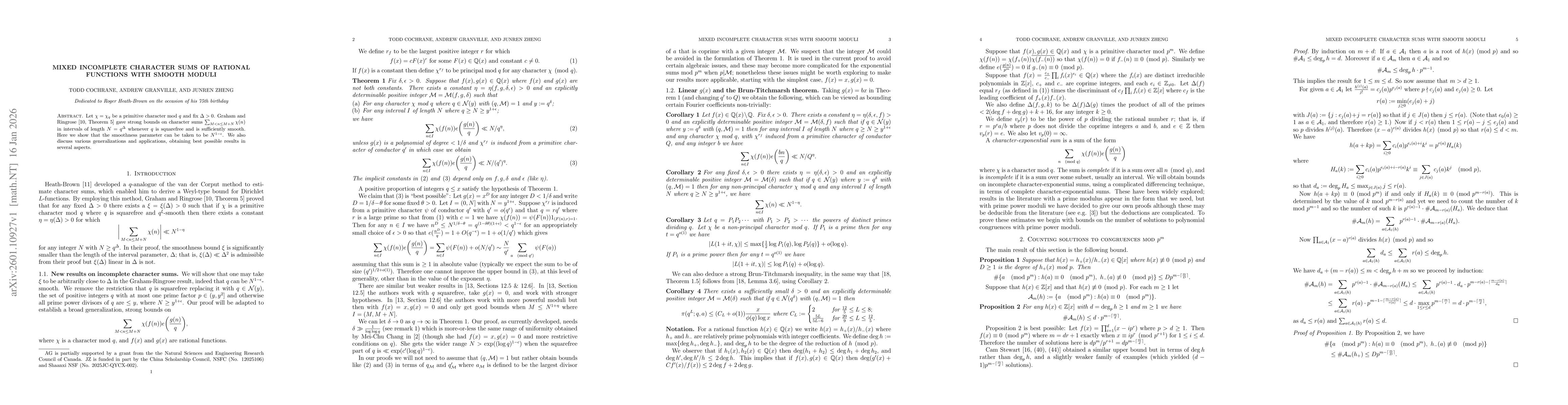Thumbnail for Mixed incomplete character sums of rational functions with smooth moduli
