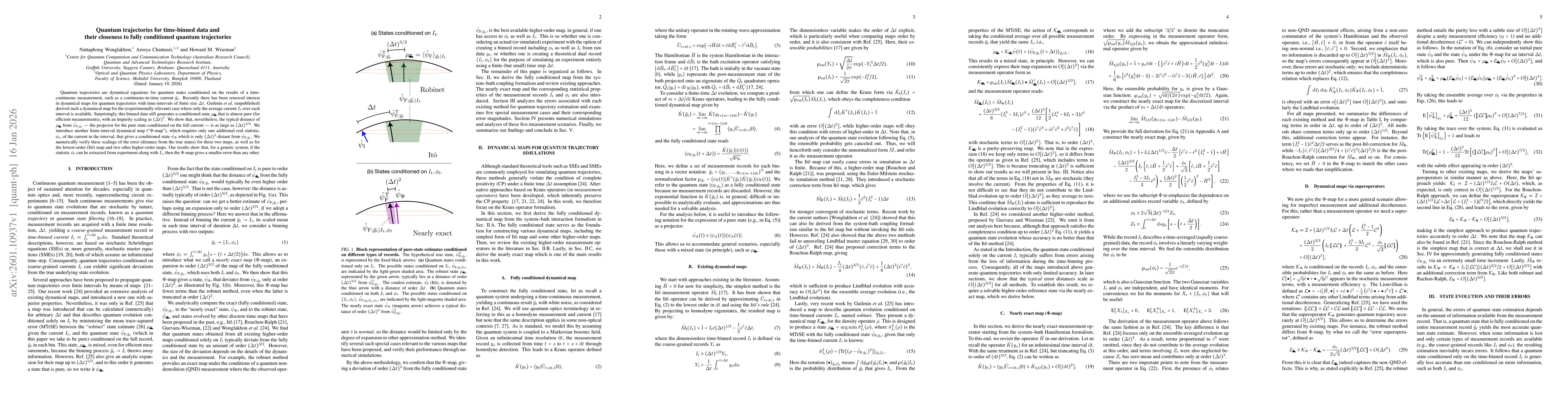 Thumbnail for Quantum trajectories for time-binned data and their closeness to fully conditioned quantum trajectories
