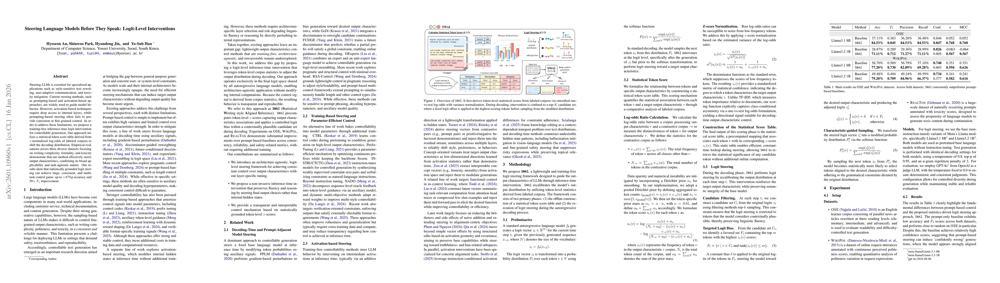 Thumbnail for Steering Language Models Before They Speak: Logit-Level Interventions