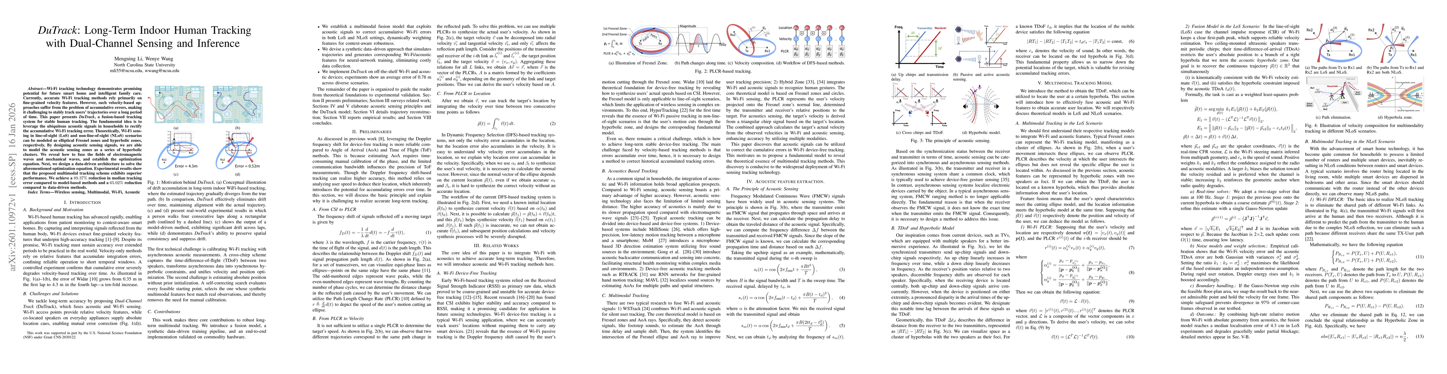 Thumbnail for DuTrack: Long-Term Indoor Human Tracking with Dual-Channel Sensing and Inference