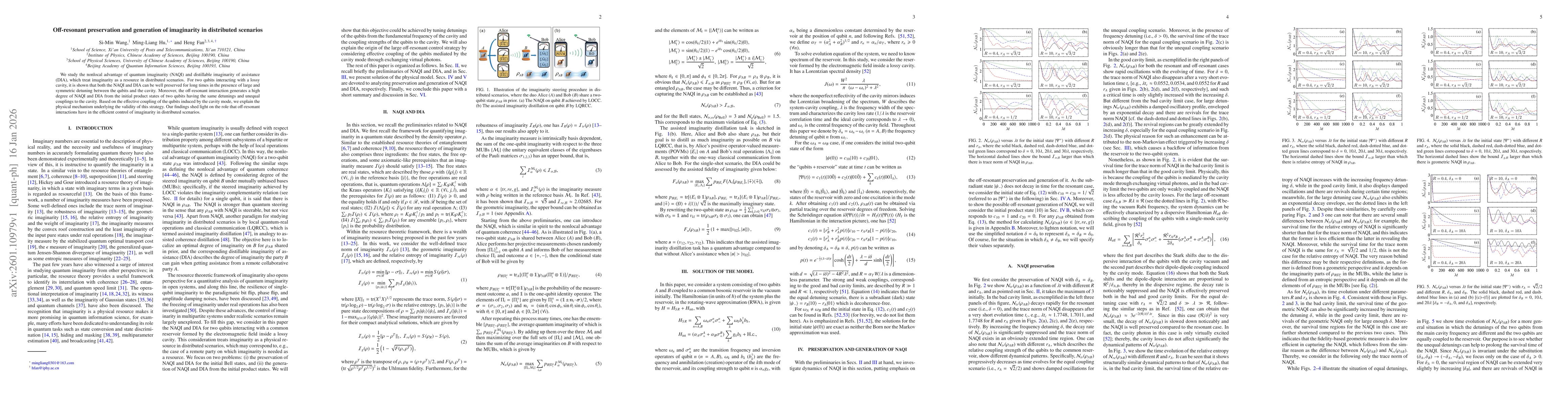 Thumbnail for Off-resonant preservation and generation of imaginarity in distributed scenarios