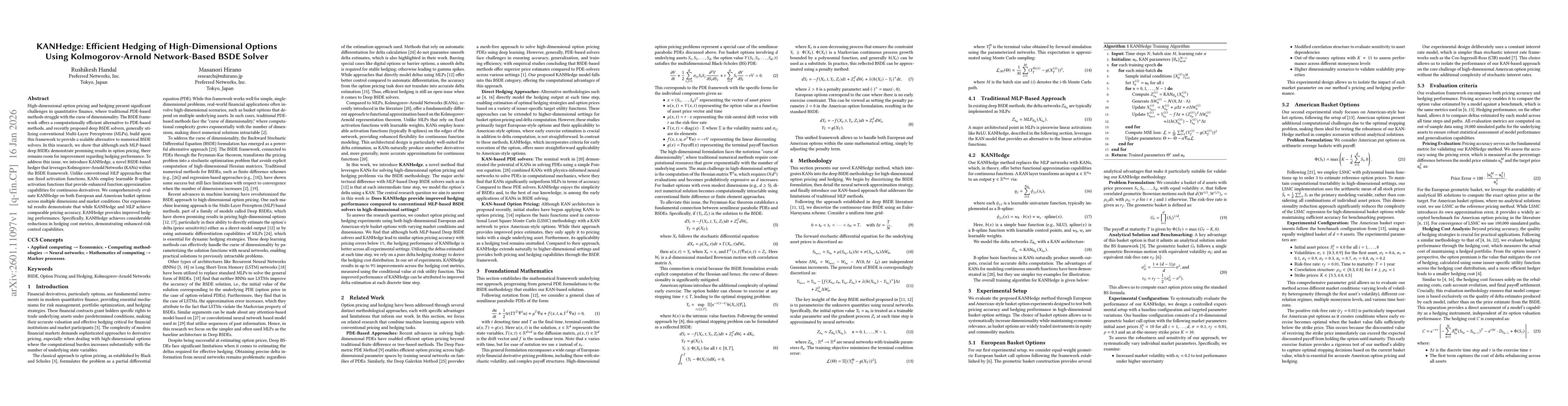 Thumbnail for KANHedge: Efficient Hedging of High-Dimensional Options Using Kolmogorov-Arnold Network-Based BSDE Solver