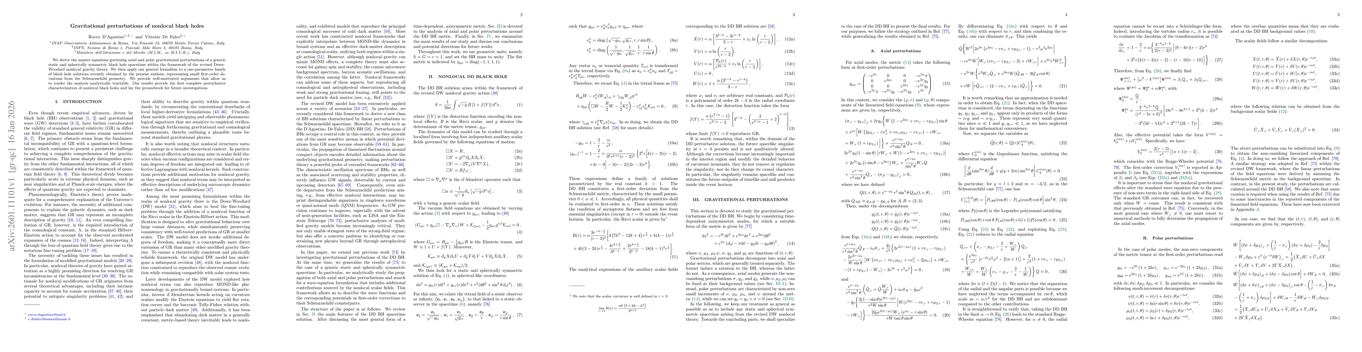 Thumbnail for Gravitational perturbations of nonlocal black holes