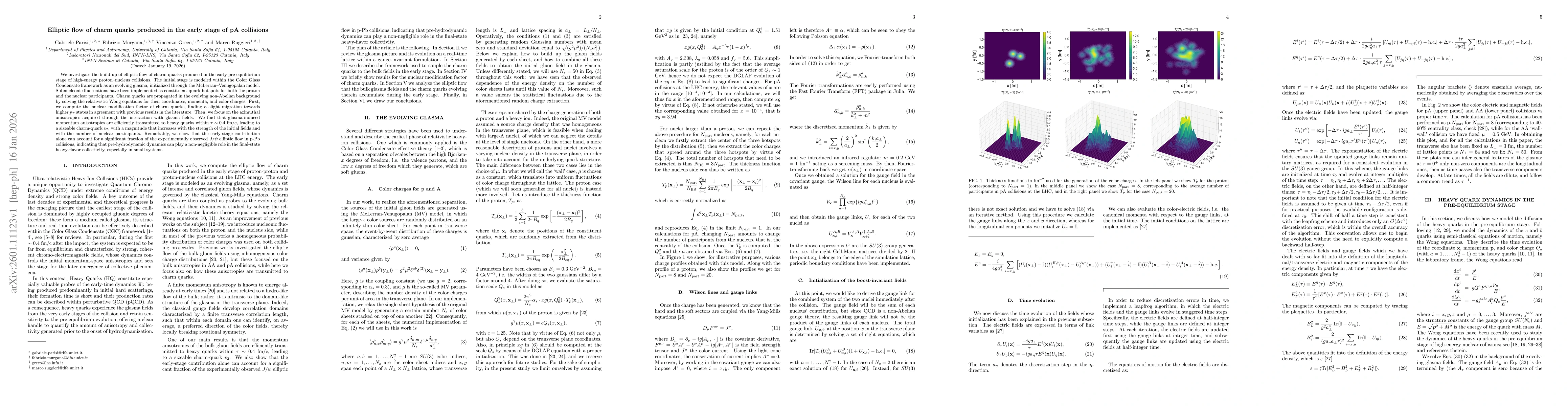 Thumbnail for Elliptic flow of charm quarks produced in the early stage of pA collisions