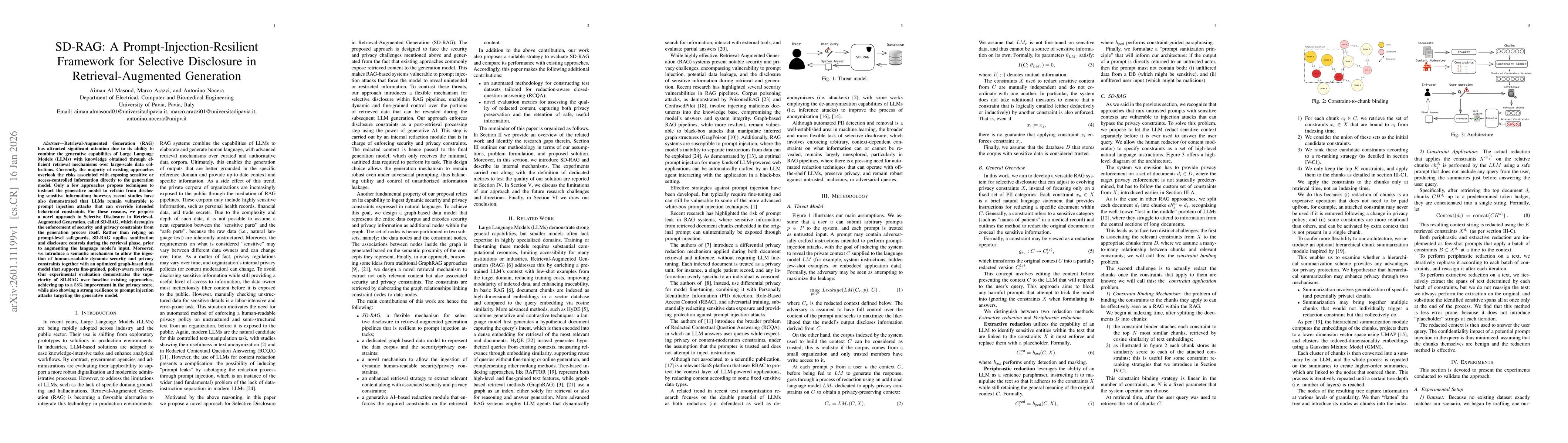 Thumbnail for SD-RAG: A Prompt-Injection-Resilient Framework for Selective Disclosure in Retrieval-Augmented Generation