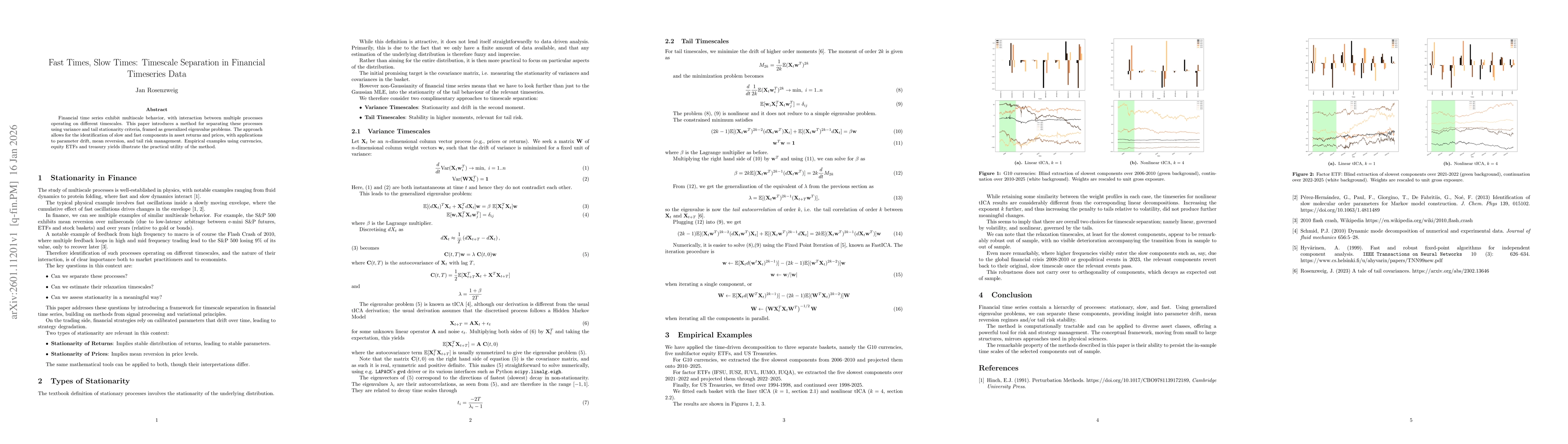 Thumbnail for Fast Times, Slow Times: Timescale Separation in Financial Timeseries Data